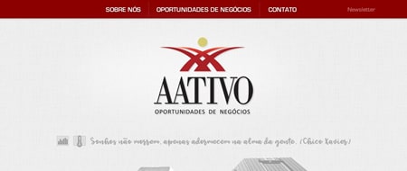 Site criado para Aativo