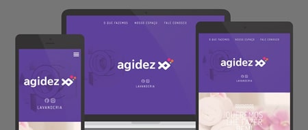 Design Responsivo criado para Agidez Lavanderia