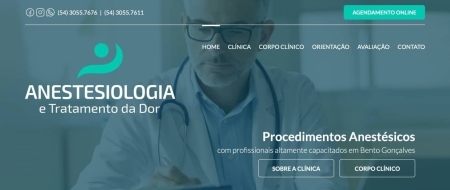 Site criado para Anestesiologia Bento Gonçalves