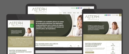 Design Responsivo criado para ASTERH