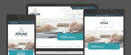 Design Responsivo criado para Attuar Contabilidade