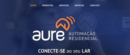 Site criado para Aure Automação