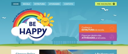 Site criado para Be Happy Escola Infantil