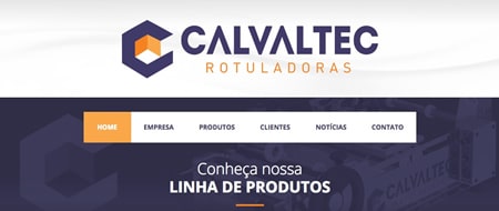 Site criado para Calvaltec Rotuladoras