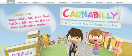 Site criado para Carnabilly