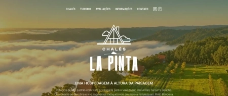 Site criado para Chalés La Pinta