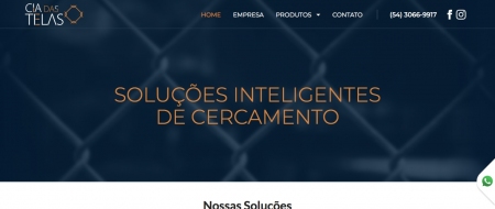 Site criado para Cia das Telas