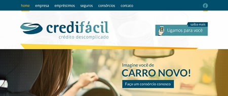 Site criado para Credifácil - Crédito Descomplicado