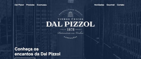 Site criado para Dal Pizzol Vinhos Finos