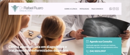 Site criado para Dr. Rafael Ruaro - Clínica do Ombro