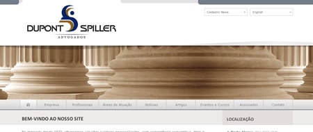 Site criado para Dupont Spiller Advogados