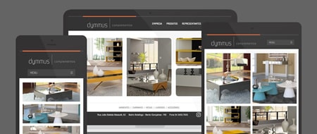 Design Responsivo criado para Dymmus Complementos