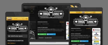 Design Responsivo criado para Programa Força Livre