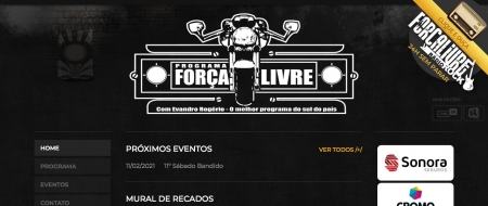 Site criado para Programa Força Livre