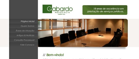 Site criado para Gabardo Advocacia