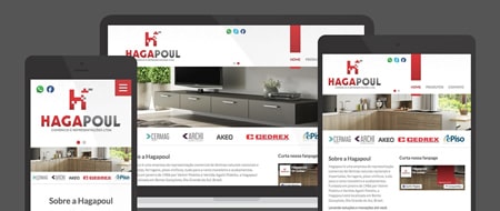 Design Responsivo criado para Hagapoul Representações