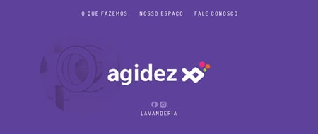 Site criado para Agidez Lavanderia