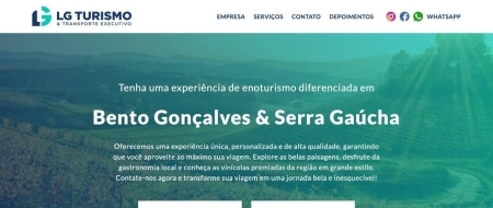 Site criado para LG Turismo & Transporte Executivo