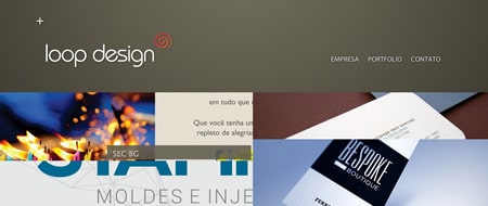 Site criado para Loop Design