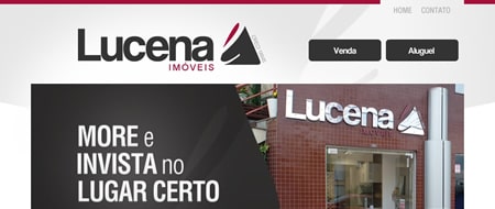 Site criado para Lucena Imóveis