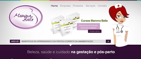 Site criado para Mamma Bella