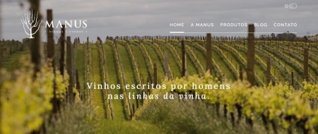 Site criado para Manus Vinhas e Vinhos