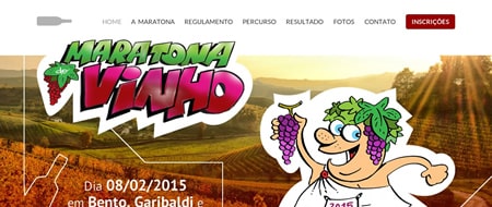 Site criado para Maratona do Vinho