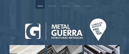 Site criado para Metal Guerra - Estruturas Metálicas