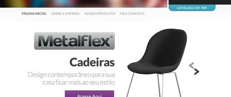 Site criado para Metalflex