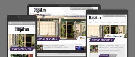 Design Responsivo criado para Metalúrgica Bagatini