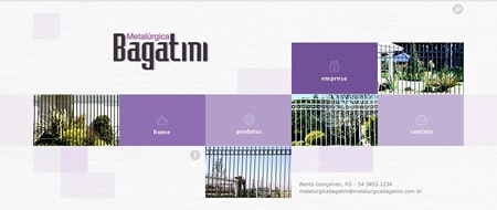 Site criado para Metalúrgica Bagatini