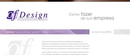 Site criado para OF Design