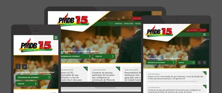 Design Responsivo criado para PMDB Bento Gonçalves