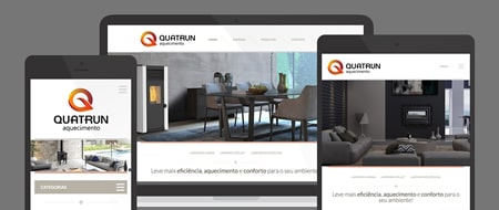 Design Responsivo criado para Quatrun Aquecimento