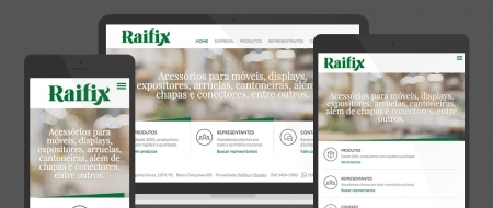 Design Responsivo criado para Raifix