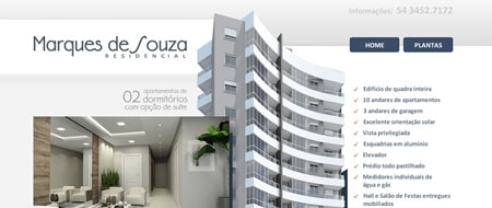 Site criado para Residencial Marques de Souza