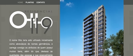 Site criado para Residencial Otto