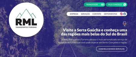 Site criado para RML Transporte e Turismo