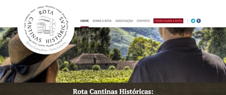 Site criado para Rota Cantinas Históricas