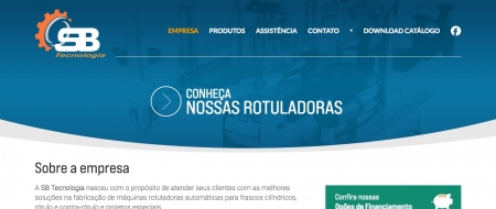 Site criado para SB Tecnologia