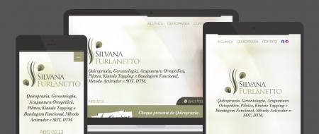 Design Responsivo criado para Silvana Furlanetto