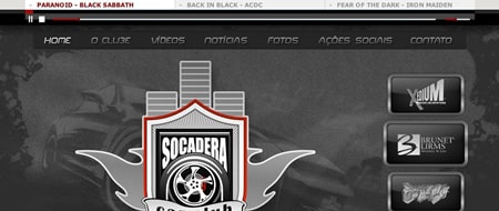 Site criado para Socadera Car Club