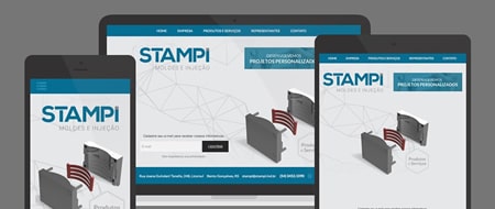 Design Responsivo criado para Stampi Moldes e Injeção