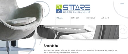 Site criado para Sttare Bases em Alumínio