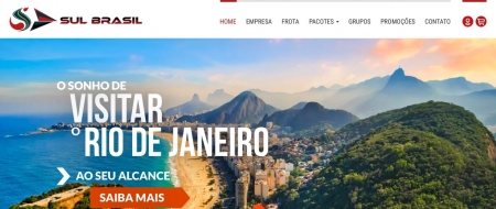 Site criado para Sul Brasil Turismo
