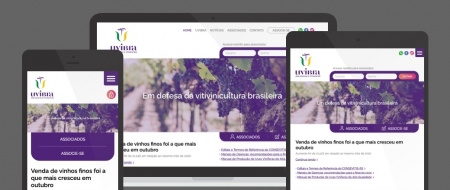 Design Responsivo criado para UVIBRA