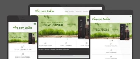 Design Responsivo criado para Viva com Saúde